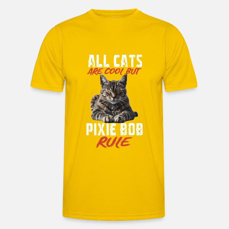 Pixie bob - Men's Functional T-Shirt - egg yellow