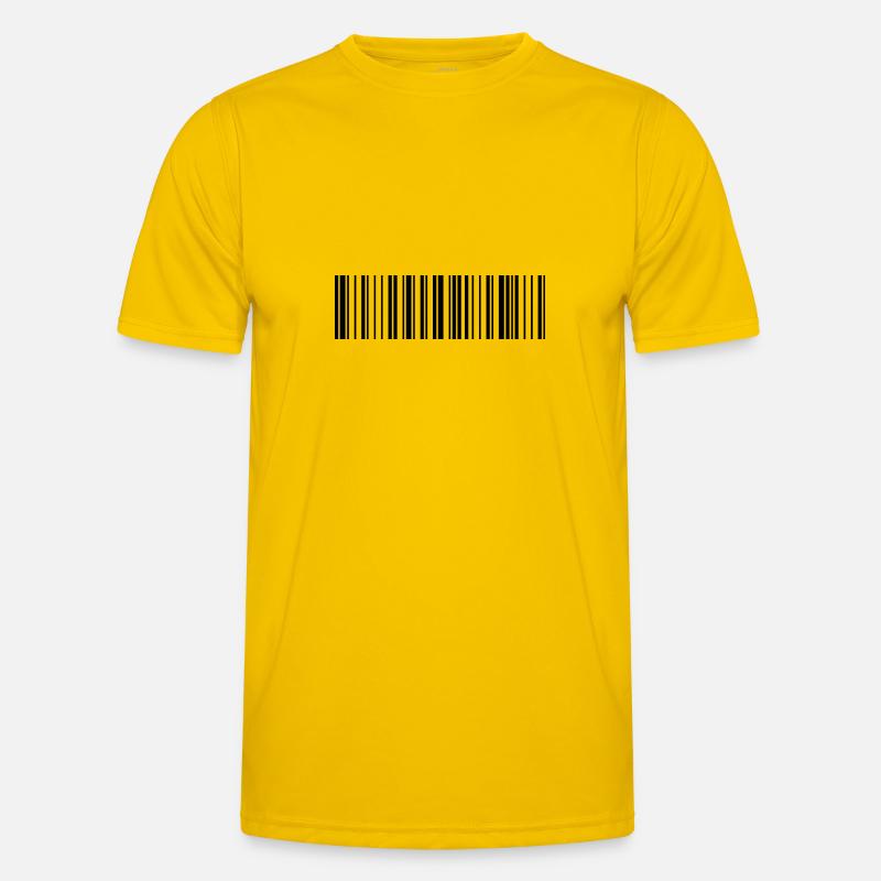 QR-Code Schwarz Männer Funktions-T-Shirt