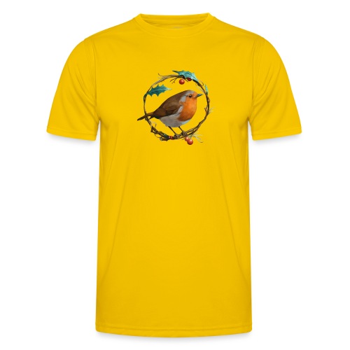 Robin Redbreast - Männer Funktions-T-Shirt