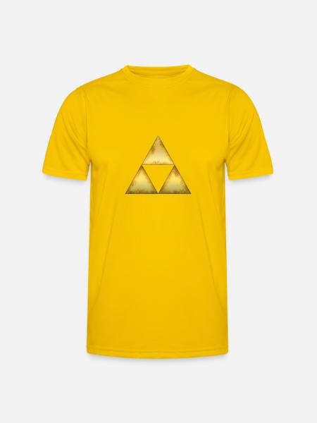 Sierpinski triangle - Men's Functional T-Shirt - egg yellow