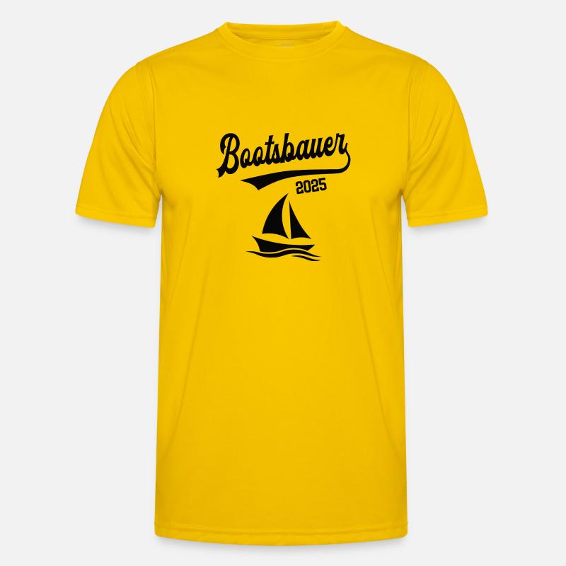 Bootsbauer 2025 Beruf Bootsbau Schiffsbauer Boote Männer Funktions-T-Shirt