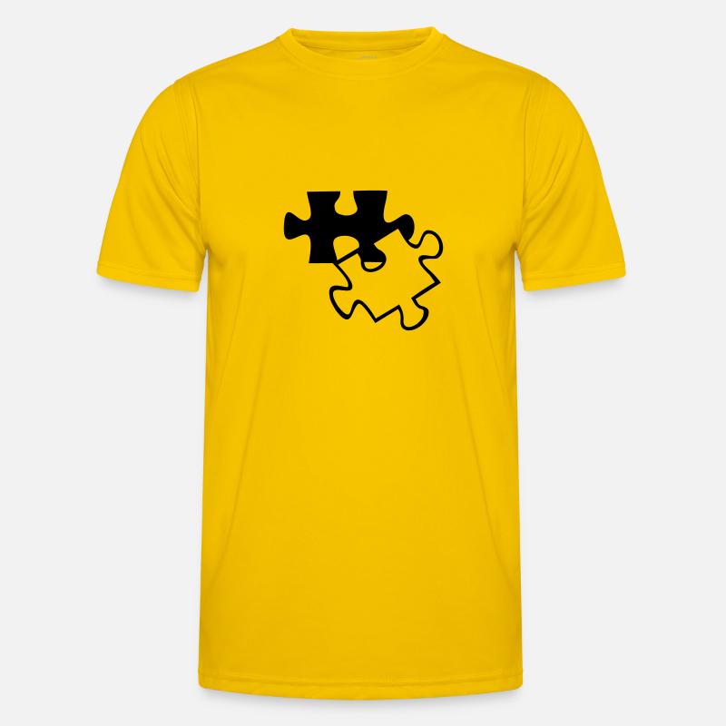 Wrong Part einfarbig - Männer Funktions-T-Shirt - Eigelb