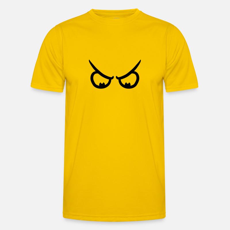 Angry Comic Eyes Männer Funktions-T-Shirt
