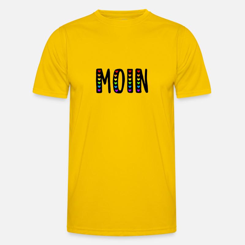 MOIN - Männer Funktions-T-Shirt - Eigelb