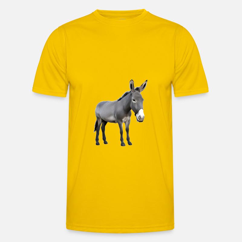 Æsel - Funktionsshirt til herrer - æggeblomme gul