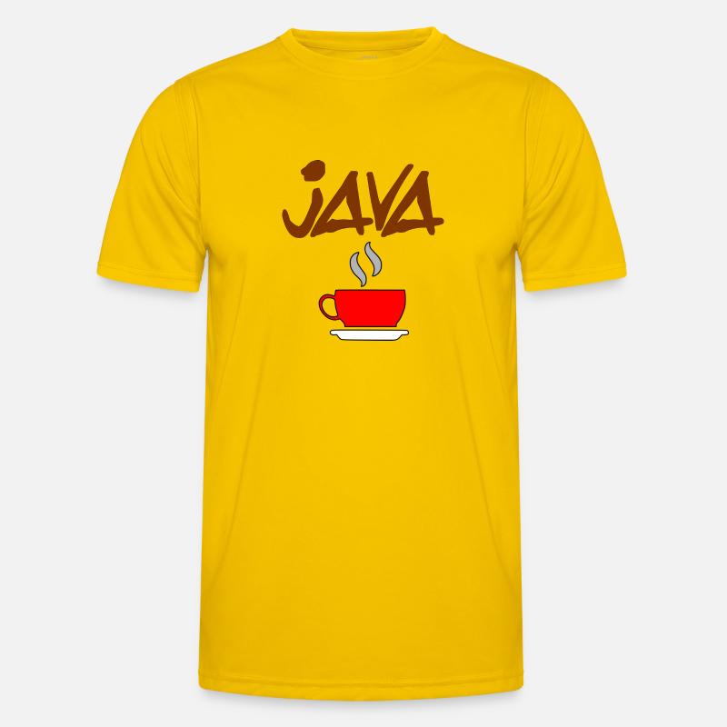 java coffee - Men's Functional T-Shirt - egg yellow