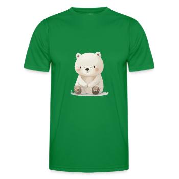 Iggy the Little Pooh - Men's Functional T-Shirt - kelly green - Front - AI Model Male 178 dark (178cm)
