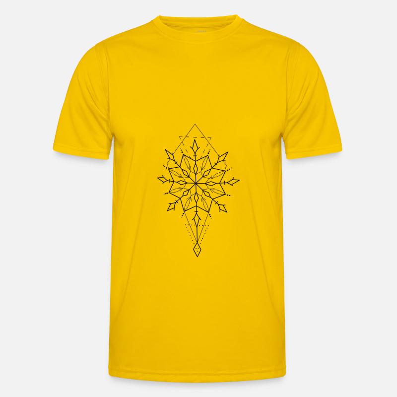 Pattern Symbol Geometry - Men's Functional T-Shirt - egg yellow