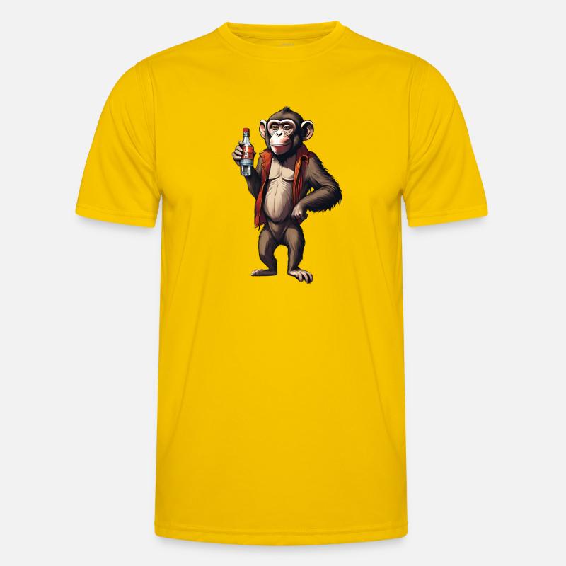 Monkey with vodka Men's Functional T-Shirt