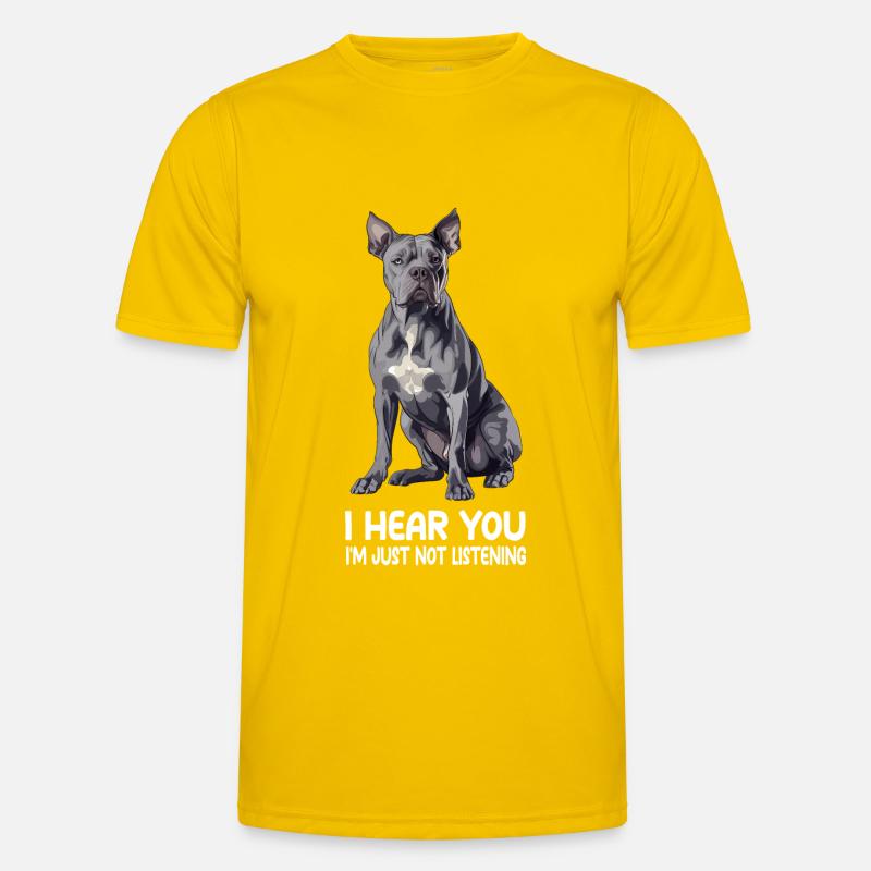 Cane Corso - Männer Funktions-T-Shirt - Eigelb
