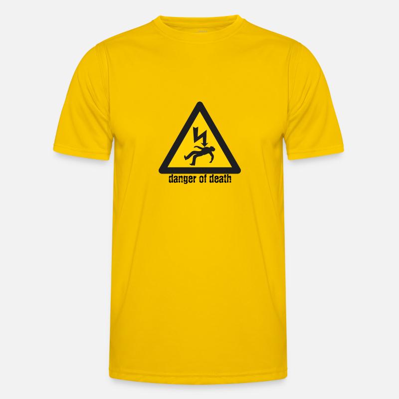 Todesgefahr Männer Funktions-T-Shirt