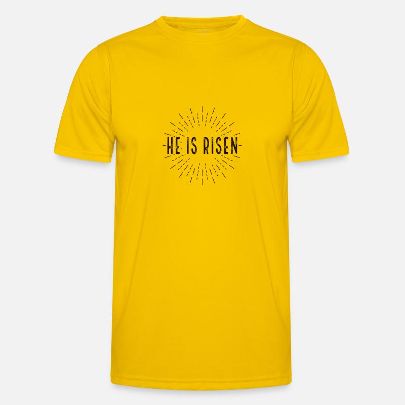 He is Risen Männer Funktions-T-Shirt