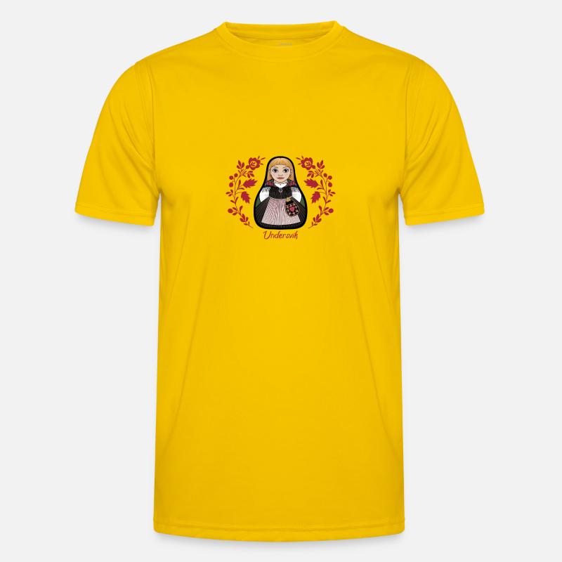 UndervikStinta mit Blumen Männer Funktions-T-Shirt