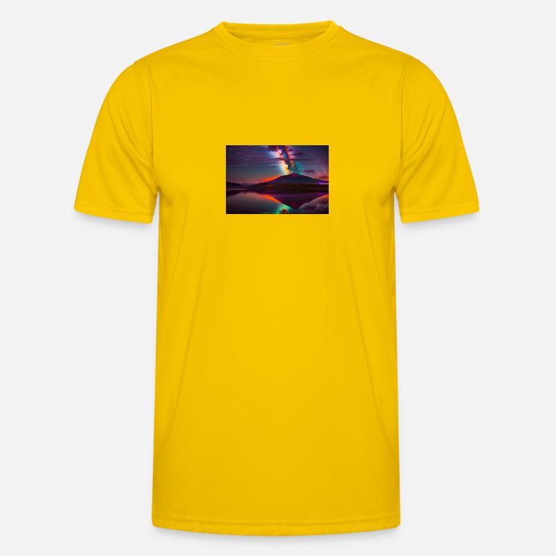Vulkan 3d Männer Funktions-T-Shirt