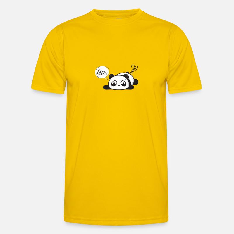 Peinlicher Panda Pups Männer Funktions-T-Shirt