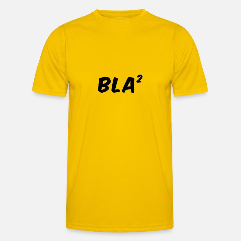 Bla Bla - Bla² - Männer Funktions-T-Shirt - Eigelb