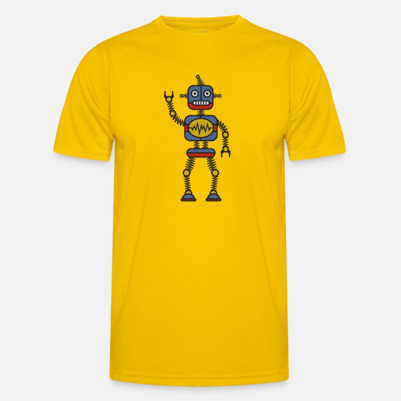 Roboter Männer Funktions-T-Shirt