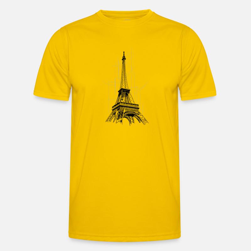 Paris Eiffel Tower Men's Functional T-Shirt