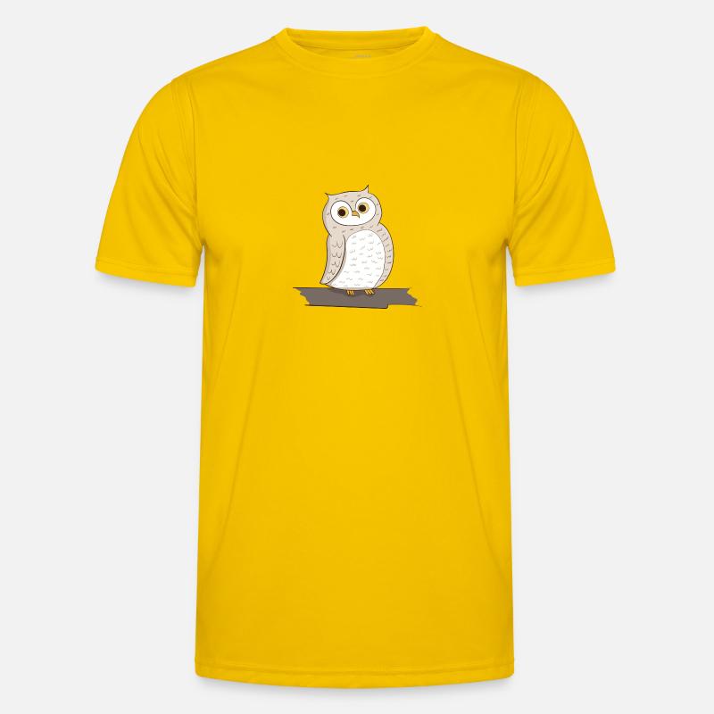 Vogel Eule Männer Funktions-T-Shirt