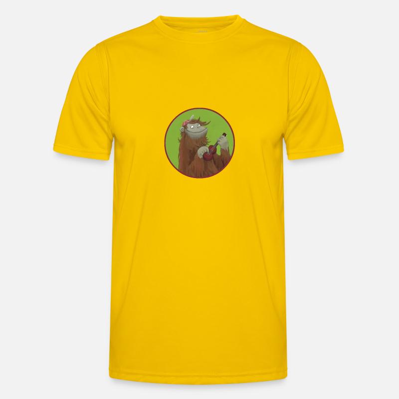 Monkey with ukulele Men's Functional T-Shirt