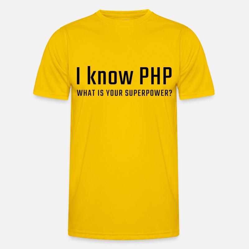 I know PHP Men's Functional T-Shirt
