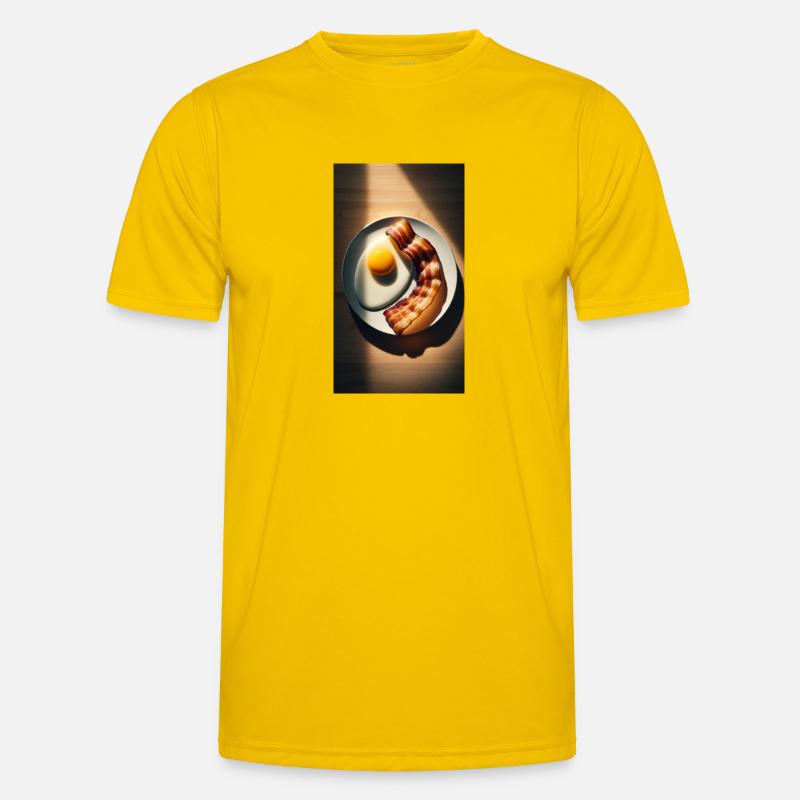 Bacon and eggs - Men's Functional T-Shirt - egg yellow