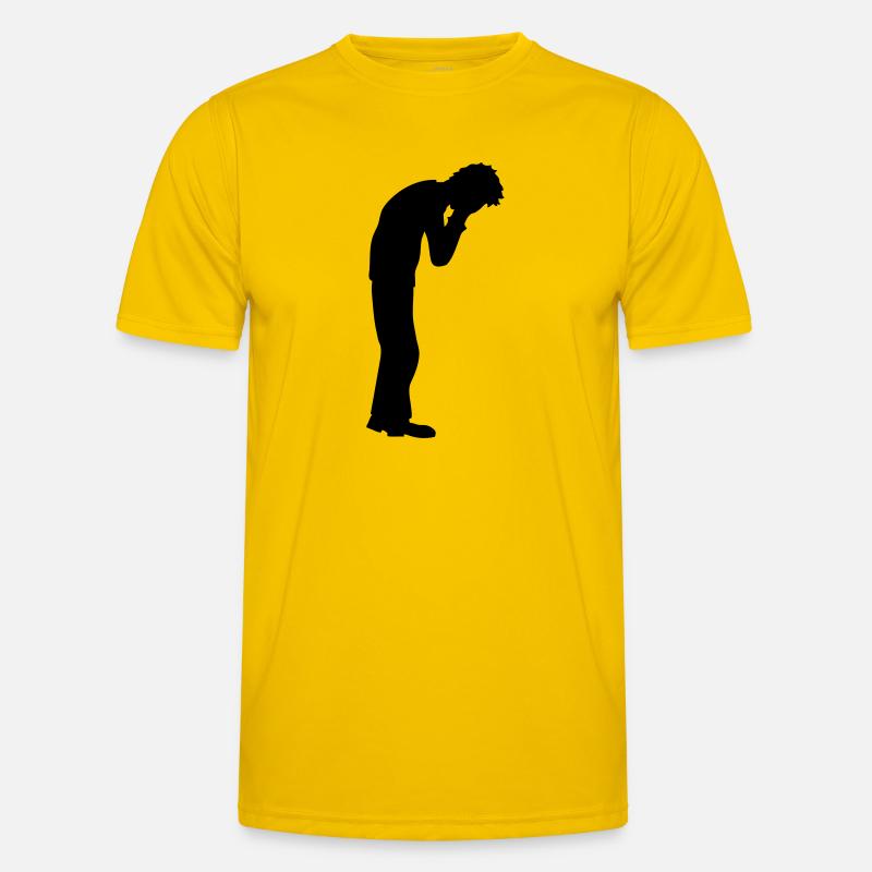 Depression crying standing Men's Functional T-Shirt