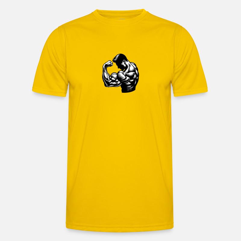 Flexing Biceps Männer Funktions-T-Shirt