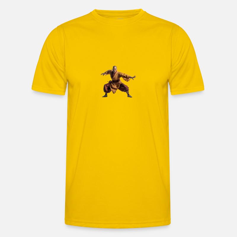 Shaolin - Männer Funktions-T-Shirt - Eigelb