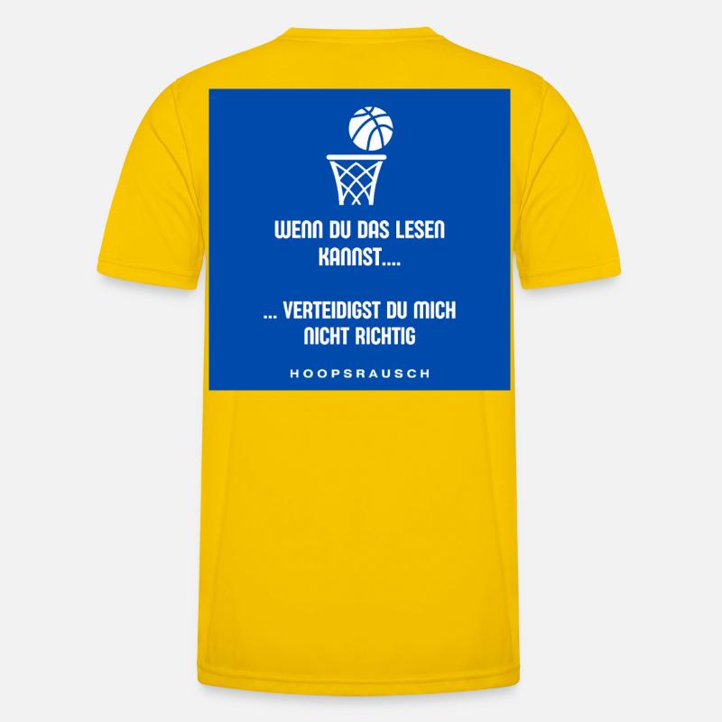 Lesen oder Verteidigen Spruch Hoopsrausch Männer Funktions-T-Shirt