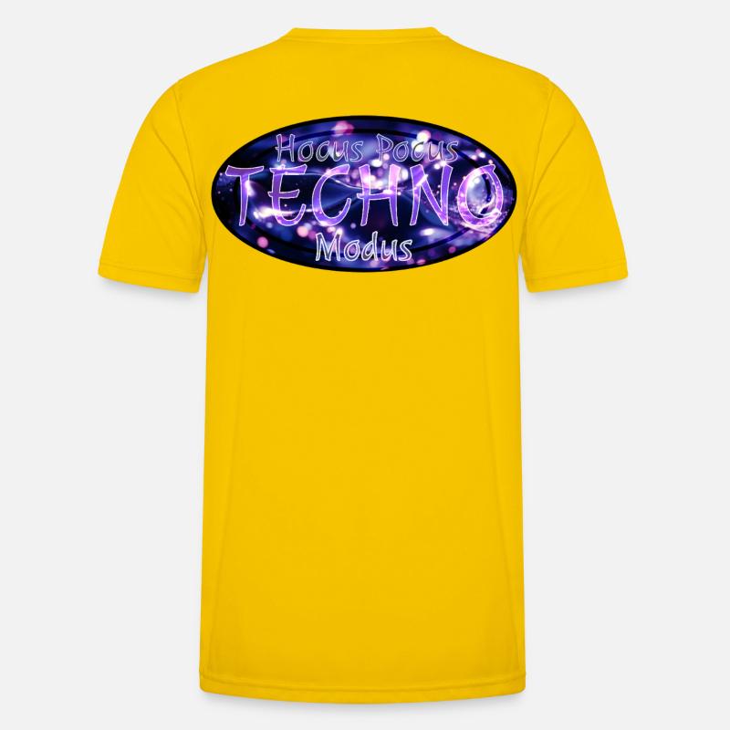 Hocus Pocus Techno Mode - Men's Functional T-Shirt - egg yellow