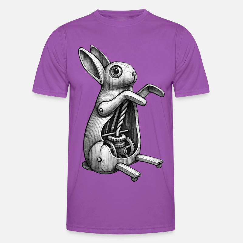 MECA RABBIT – schwarz und weiß Männer Funktions-T-Shirt