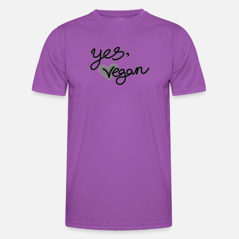 Oui, végétalien T-shirt sport Homme