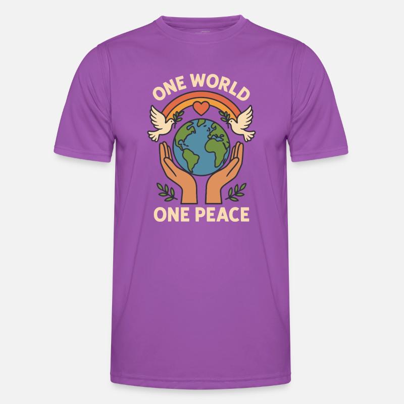 One World, One Peace Men's Functional T-Shirt