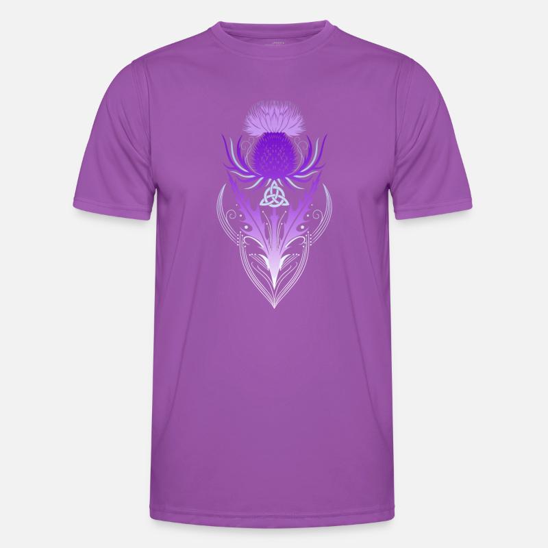 Thistle with Triquetra Men's Functional T-Shirt