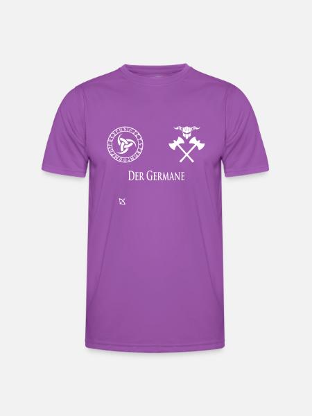 Der Germane - Männer Funktions-T-Shirt - Violett
