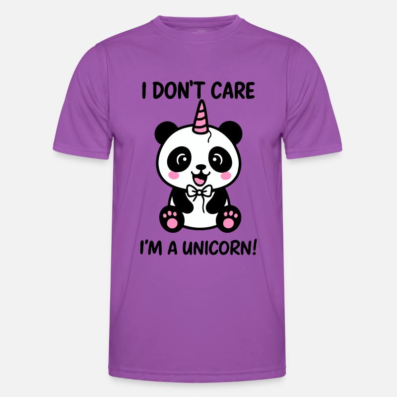 Panda Einhorn Ist mir egal, ich bin ein Einhorn Männer Funktions-T-Shirt