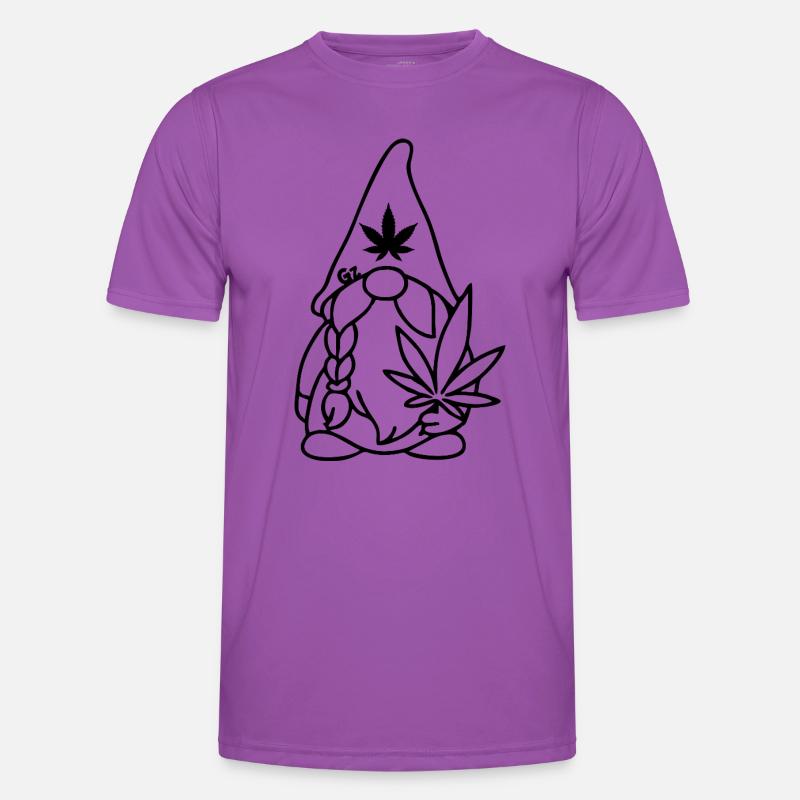 Wikingerzwerg Wikingerwichtel mit Hanfblatt Männer Funktions-T-Shirt