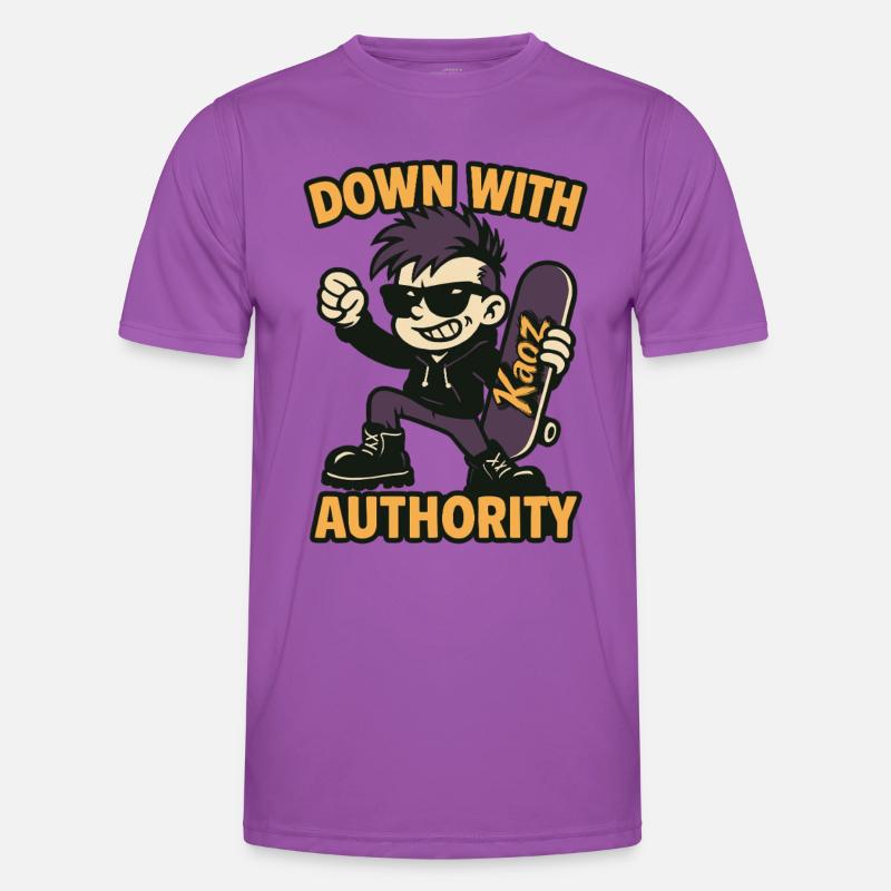 Comic-Skatepunk mit Sonnenbrille Männer Funktions-T-Shirt