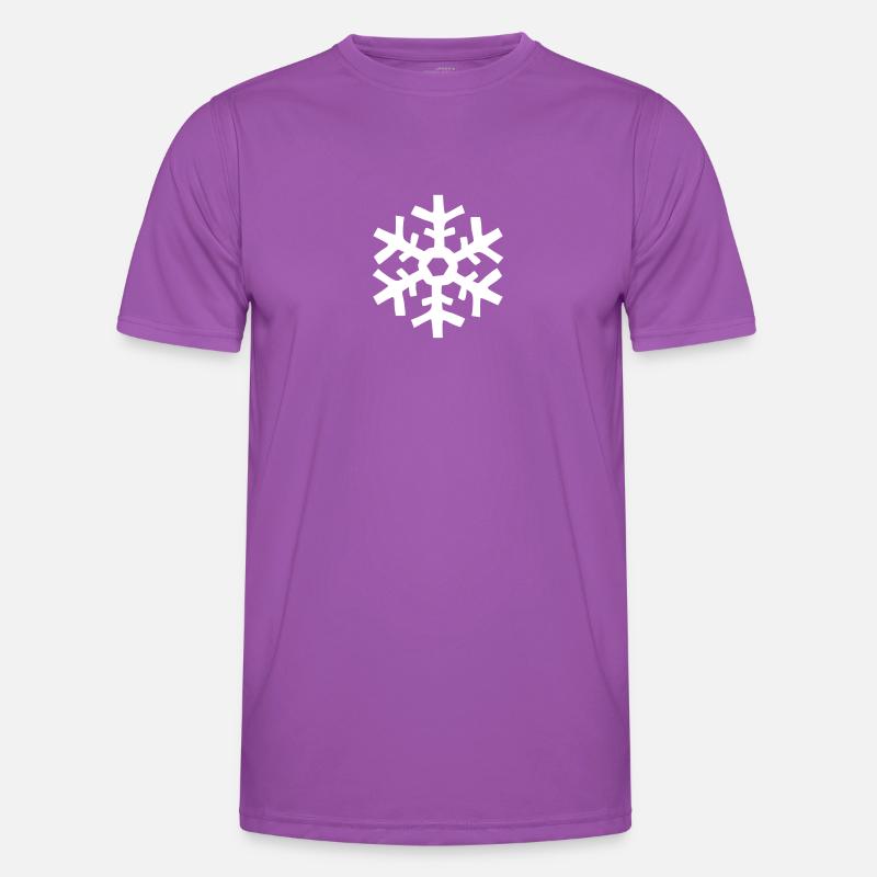 schneeflocke - snow flake Männer Funktions-T-Shirt