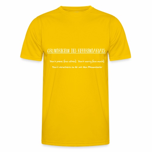 Grundregeln des Referendariats - Männer Funktions-T-Shirt