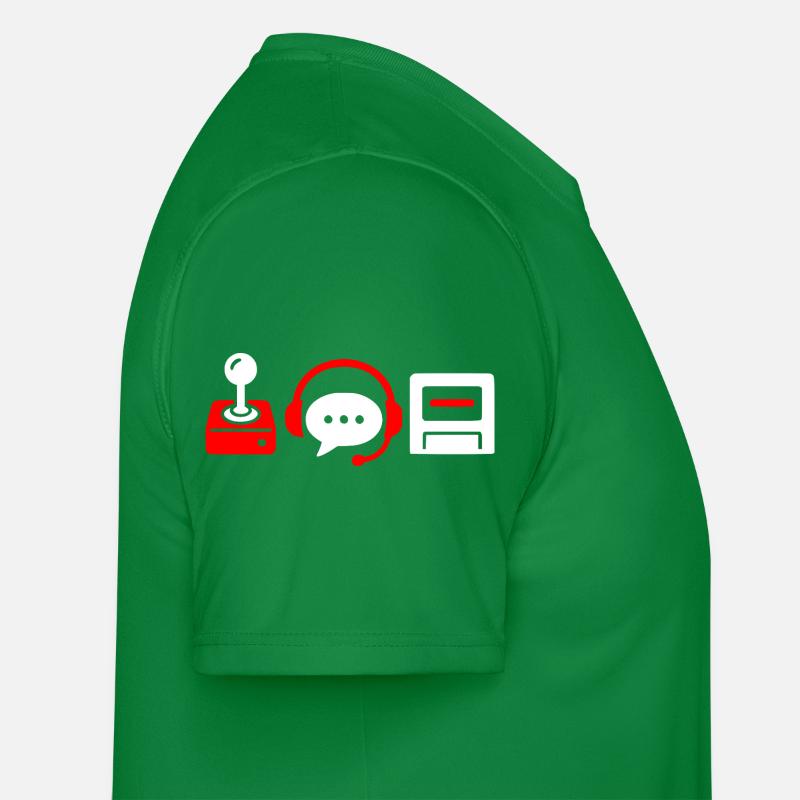 Retro controller, PC and headset Men's Functional T-Shirt
