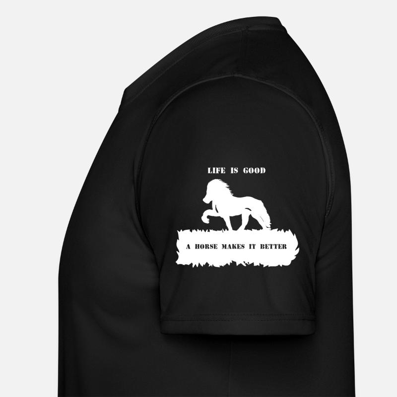 Proverb 2 with horse 1 white Men's Functional T-Shirt