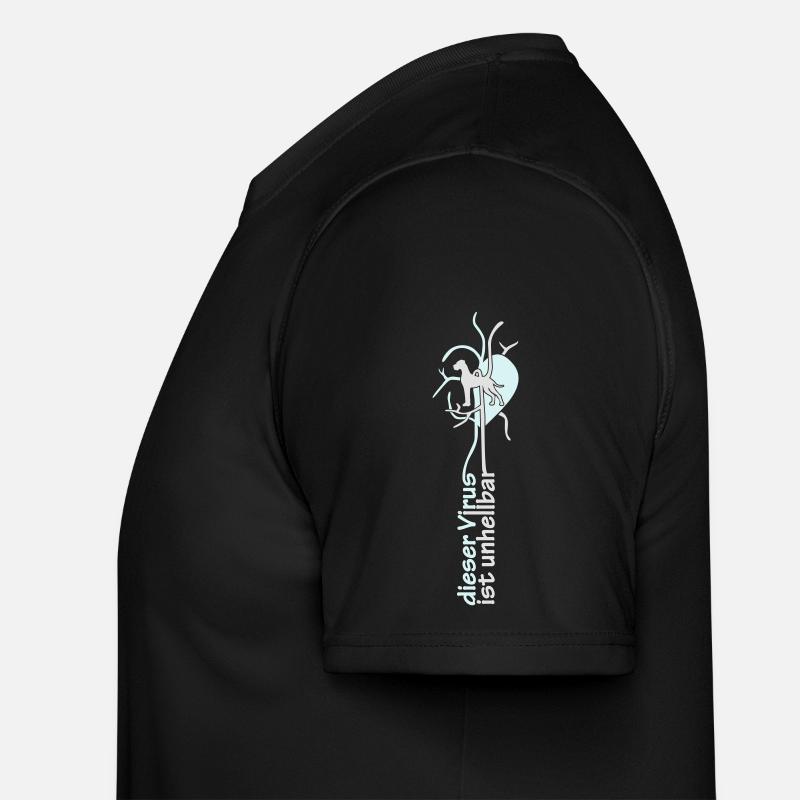Doggenvirus schmal - Männer Funktions-T-Shirt - Schwarz
