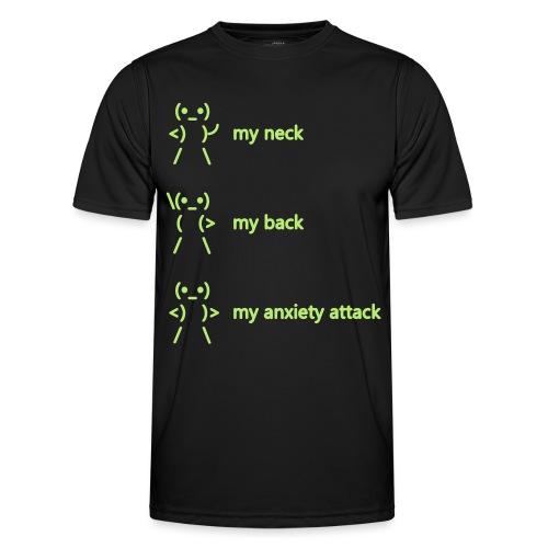 neck back anxiety attack - Men's Functional T-Shirt