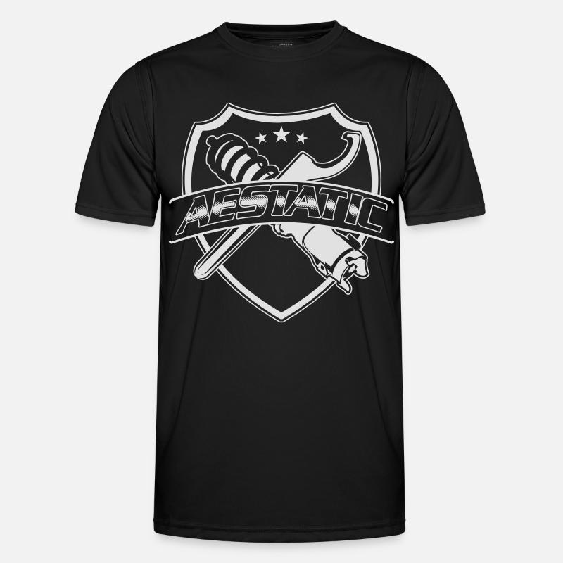 Aestatic, Static Tuner Design - Men's Functional T-Shirt - black