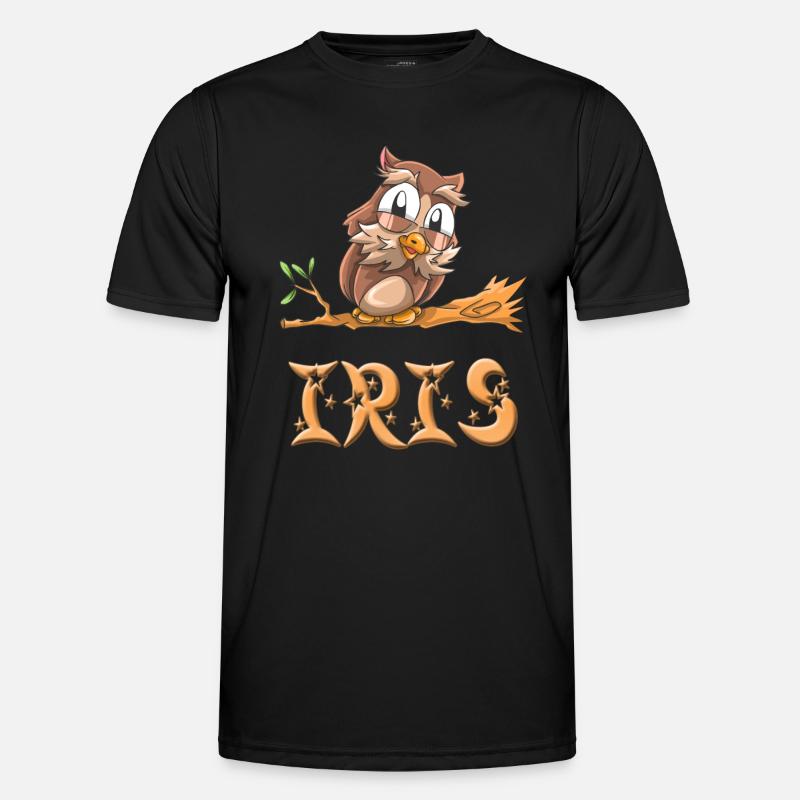 Eule Iris Männer Funktions-T-Shirt