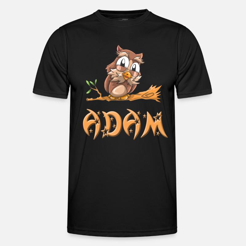 Eule Adam Männer Funktions-T-Shirt