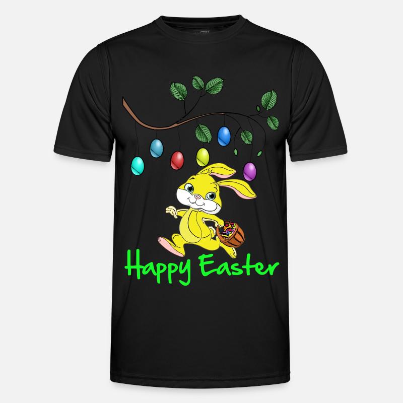 Easter Easter, happy easter, easter bunny, happy easter - Men's Functional T-Shirt - black