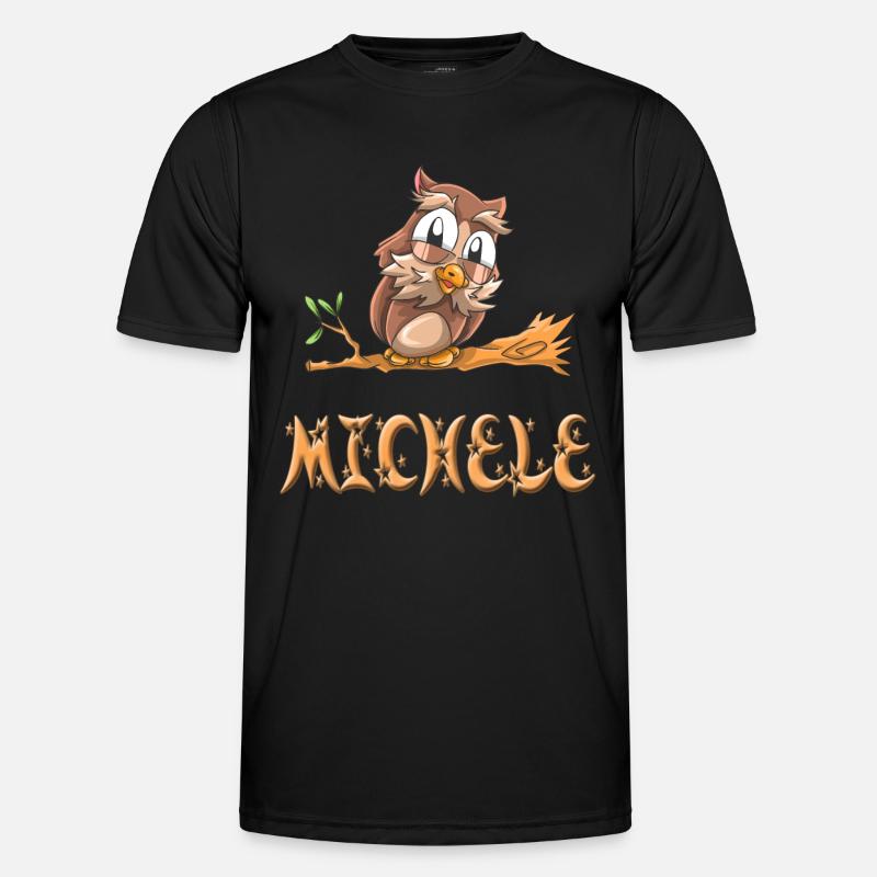 Eule Michele Männer Funktions-T-Shirt